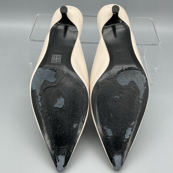 Coach Women’s Runway Leather Mules Chalk Size 10B - Picture 8 of 10